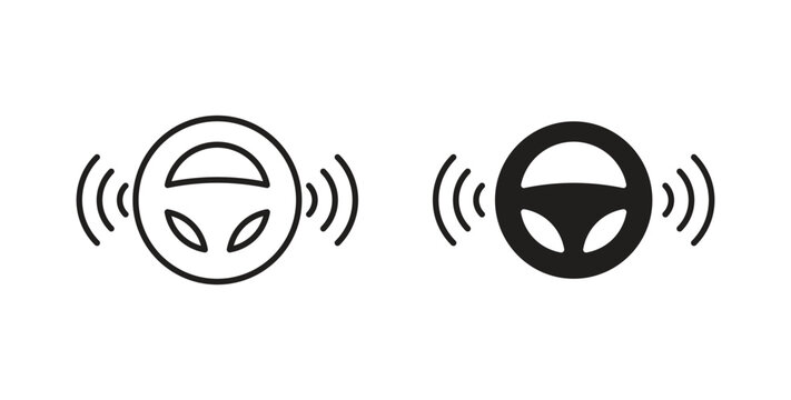 Autopilot icon isolated vector Illustration. Vector pictogram for web and app
