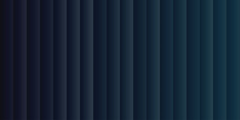 Obraz premium Dark blue and teal vertical stripes gradient banner