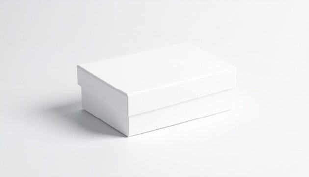 White rectangular box on clean background