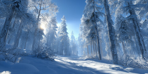 forest in winter