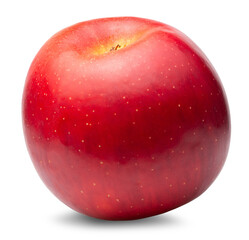 red apple isolated on white background. Clipping path