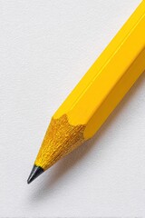 Closeup of yellow Pencil Point 