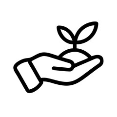hand holding seed icon, sustainability icon, eco growth symbol, planting hand vector, reforestation concept, eco friendly interface icon, environmental protection icon, hand nurturing seed, seedling 