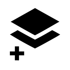 add layer icon, layer plus icon, new layer symbol, add layers button, layer stack icon, layer management icon, multiple layers icon, add new layer ui, layering feature icon, layer control symbol, soft