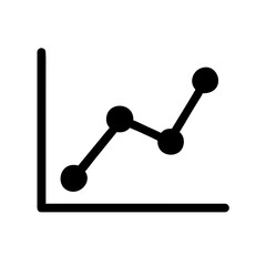 line graph icon, data analytics icon, business chart icon, performance trend icon, financial dashboard icon, upward trend symbol, data visualization icon, progress tracking icon, statistics icon, repo