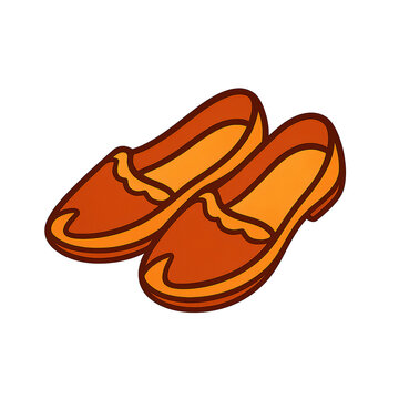 Brown traditional Punjabi jutti shoes