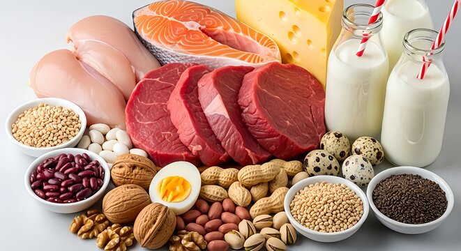 Fuel your body with a vibrant assortment of lean proteins and healthy fats for optimal nutrition and wellness