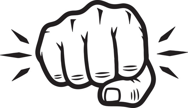 Fist punching forward