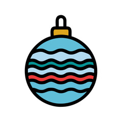 Obraz premium Christmas ornament ball, holiday ornament, festive ornament, Christmas bauble, Xmas decoration, spherical ornament, hanging ornament, winter holiday ornament, Christmas tree decoration, decorative bau