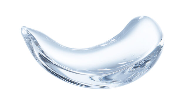 transparent gel smear on a transparent background