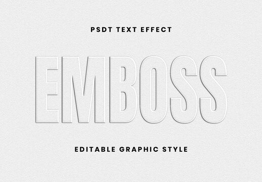 Embossed Paper Text Effect