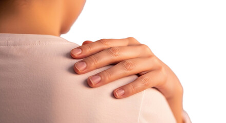 Comforting Hand on Shoulder Showing Support and Compassion Transparent Background