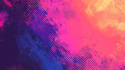 Obraz premium Abstract colorful glitch background in vibrant pink and blue hues 
