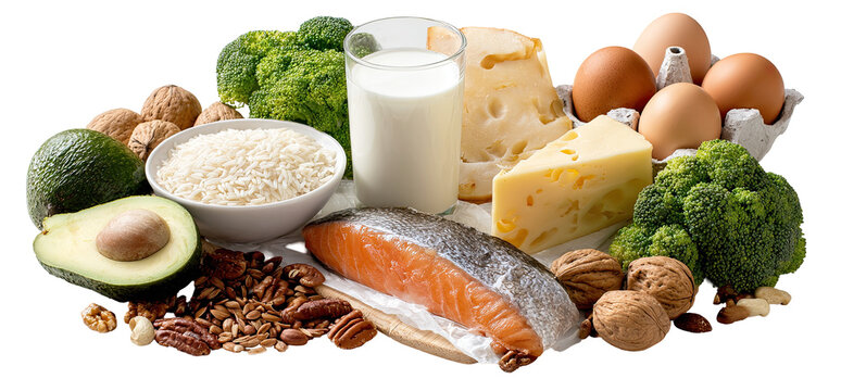 Assortment of healthy foods