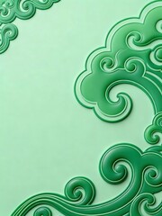 Chinese Art in traditional chinese pattern, Dragon, Phoenix, Cloud, Brushstroke, Vine in Luxurious Aesthetics pattern background
