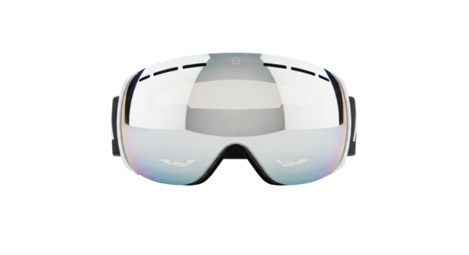 Sleek modern ski goggles with reflective lens for winter sports protection