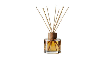 Obraz premium Elegant reed diffuser with scented oil and wooden sticks