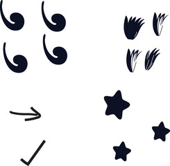 Abstract geometric design with bold colors and text elements