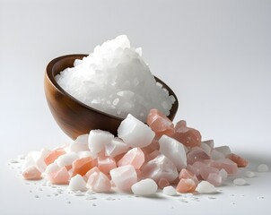 Salt crystals texture natural mineral contrast beauty