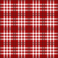 Classic tartan pattern with green and red hues. Seamless background for textiles, apparel or graphic design. Versatile for seasonal lifestyle projects.
