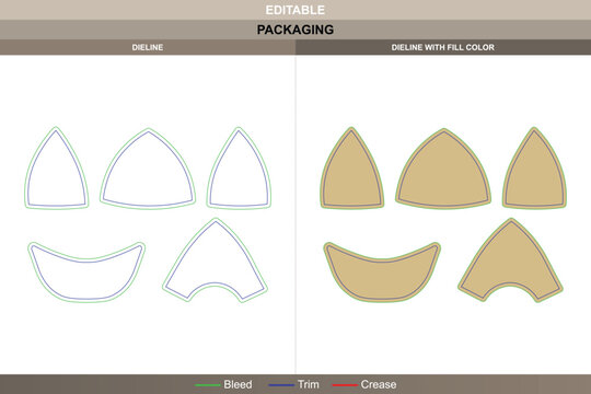 Baseball cap with plastic snap dieline formed using vector refinement boosting printing flow packaging flexibility snapback die line pattern defines curve seam and closure