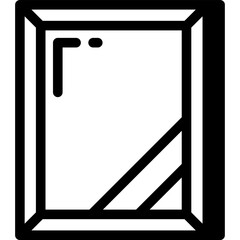 Memorial photo frame vector icon