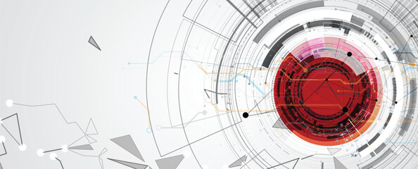 Abstract data technology and science and business combination background