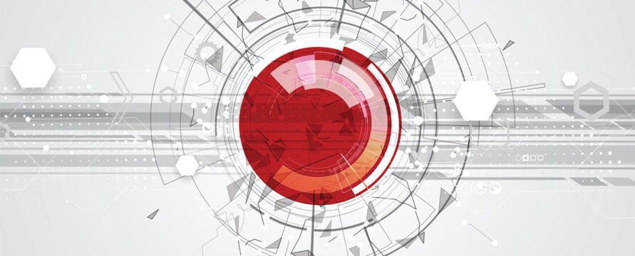 Abstract data technology and science and business combination background