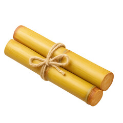Short sugarcane bundle tied with twine — transparent png