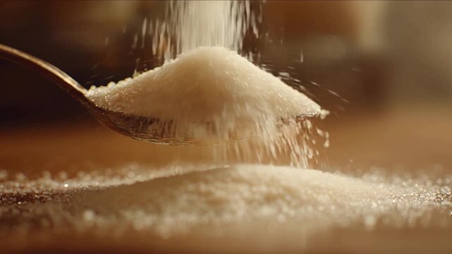 Pouring Infinite Sugar Crystals onto a Spoon