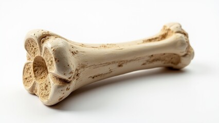 Archaeological Bone Replica Isolated on White
