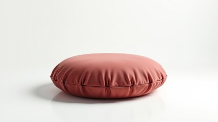 Comfortable Meditation Cushion Isolated on White Background