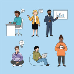 group of business people