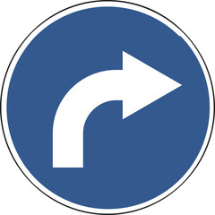 Collection of warning, mandatory, prohibition and information traffic signs. European traffic signs collection. Vector illustration. Vector illustration of a street road sign indicating a parking.