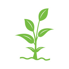 Naklejka premium Natural Green Tree Vector Illustration