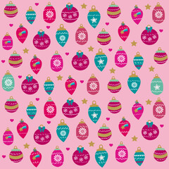 Fondo navideños con bolas.