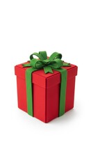 Felt Christmas present photo on a solid white background, holiday graphic, Craft