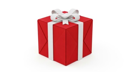 Felt Christmas present photo on a solid white background, holiday graphic, Craft