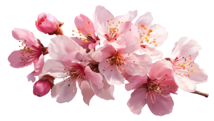 Close-up of delicate pink blossoms on a branch (2)