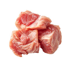 raw meat chicken isolated on white