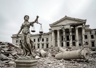 The Statue of Justice, law and justice symbol