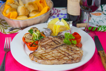T-bone, Platillos Mexicanos, Comida de restaurante en México