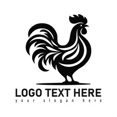 Wonderful Hen Logo Design On White Background