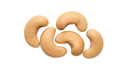 Close-up of raw cashew nuts on black background