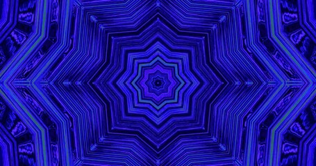 Seamless tunnel video loop creating an engaging visual experience with dynamic colors and shapes