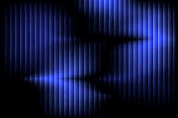 Futuristic blue glassy gradient glow abstract background with neon striped texture