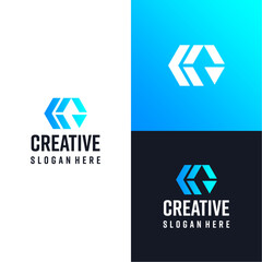 Naklejka premium CG modern technology logo