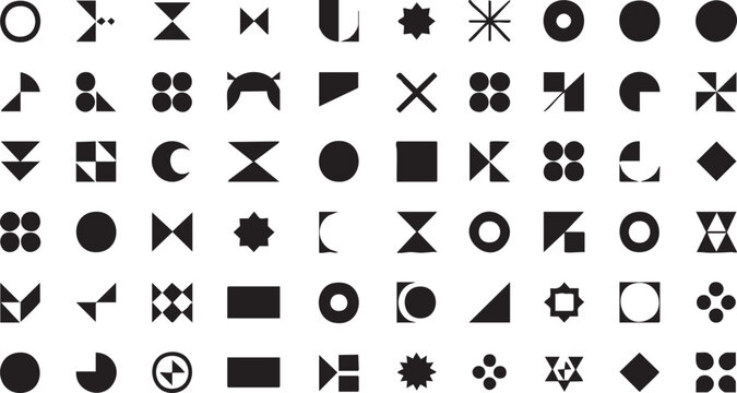 Geometric Abstract Shapes Collection vector 