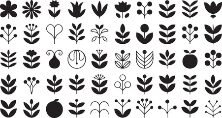 Minimalist Botanical Shapes Collection