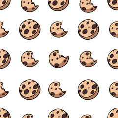 Chocolate cookie pattern